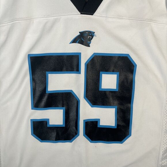 NFL Team Apparel Carolina Panthers Jersey Youth Size Large #59 Luke Kuechly - Picture 3 of 10